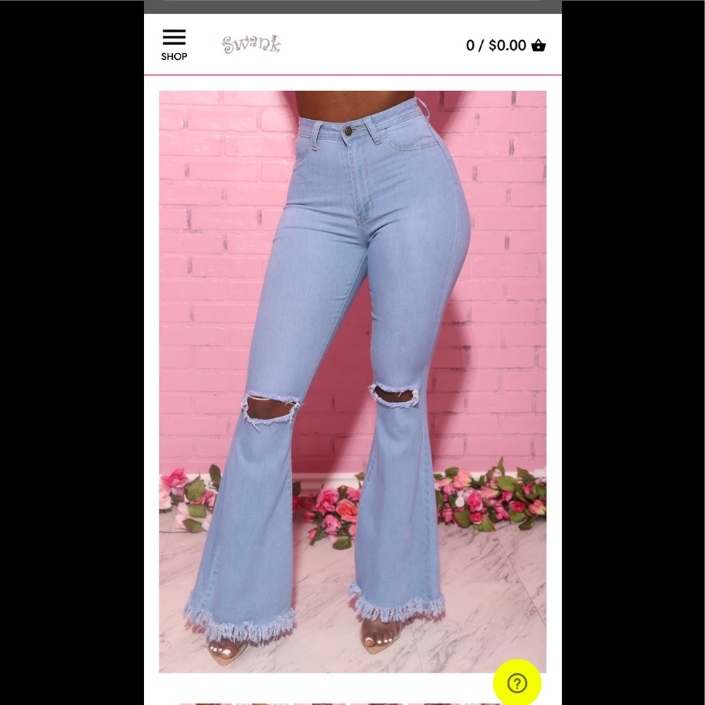 NWT SIZE2X Light Wash Flare Jeans didn’t come wtag